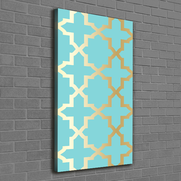 Cuadro canvas decorativo para salón vertical Patrón árabe