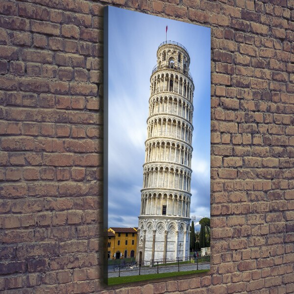 Fotografía en lienzo vertical Torre inclinada de Pisa