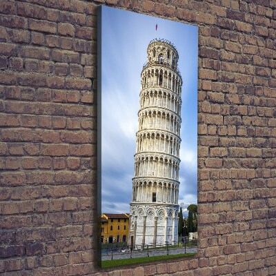 Fotografía en lienzo vertical Torre inclinada de Pisa