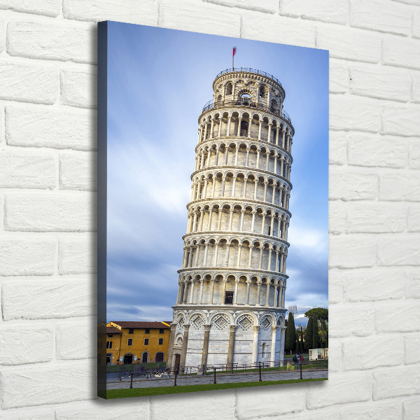 Fotografía en lienzo vertical Torre inclinada de Pisa