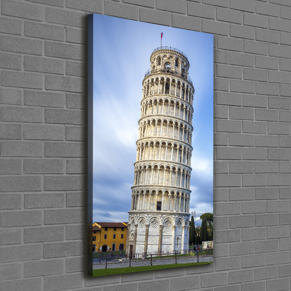 Fotografía en lienzo vertical Torre inclinada de Pisa