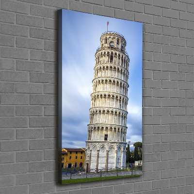 Fotografía en lienzo vertical Torre inclinada de Pisa
