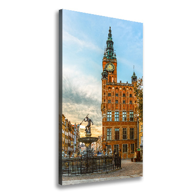 Cuadro canvas decorativo para salón vertical Gdansk, Polonia