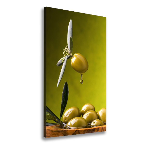 Impresión en lienzo vertical Aceite de oliva