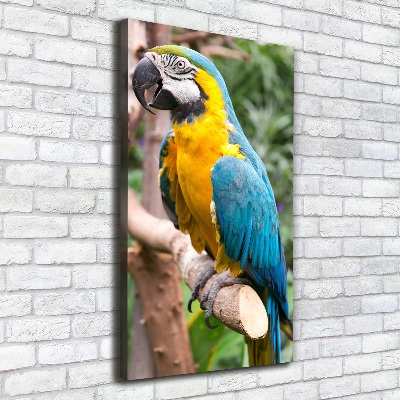 Impresión en lienzo vertical Loro guacamayo