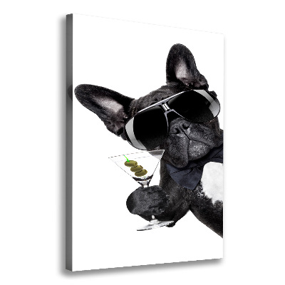 Foto obraz na płótnie pionowy Piez z martini