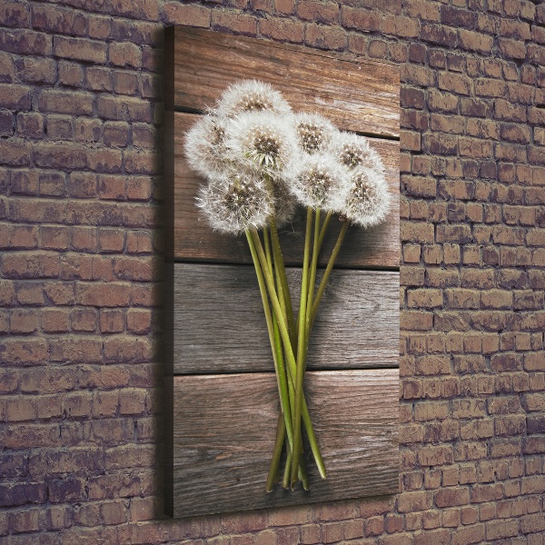 Impresión en lienzo vertical Un ramo de dientes de león
