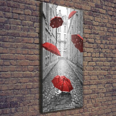 Cuadro moderno en lienzo resistente uv vertical Paraguas Francia