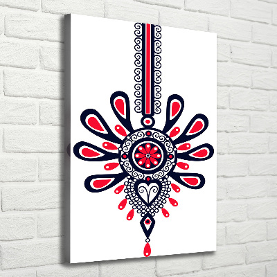 Cuadro moderno en lienzo resistente uv vertical Patrón popular polaco