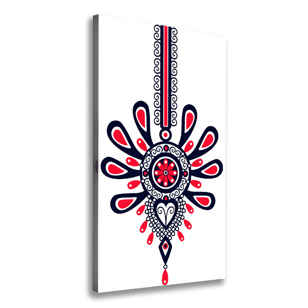 Cuadro moderno en lienzo resistente uv vertical Patrón popular polaco