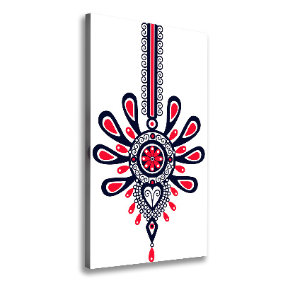 Cuadro moderno en lienzo resistente uv vertical Patrón popular polaco