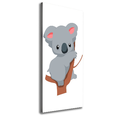 Cuadro moderno en lienzo resistente uv vertical Panda en un árbol