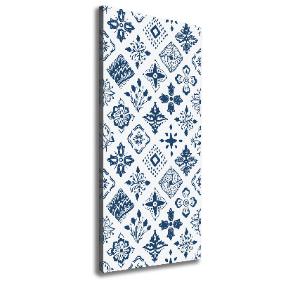 Foto obraz na płótnie pionowy Kwiecisty wzór