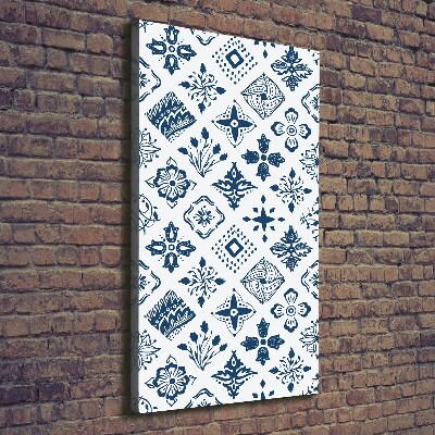 Foto obraz na płótnie pionowy Kwiecisty wzór