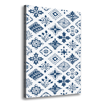 Foto obraz na płótnie pionowy Kwiecisty wzór