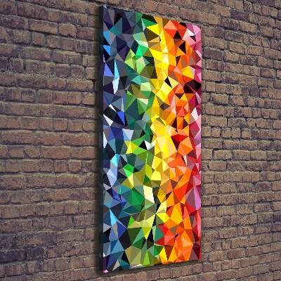 Fotografía en lienzo vertical Fondo geométrico