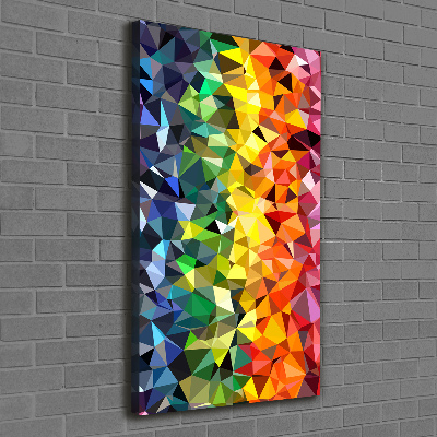 Fotografía en lienzo vertical Fondo geométrico