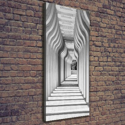 Fotografía en lienzo vertical Corredor