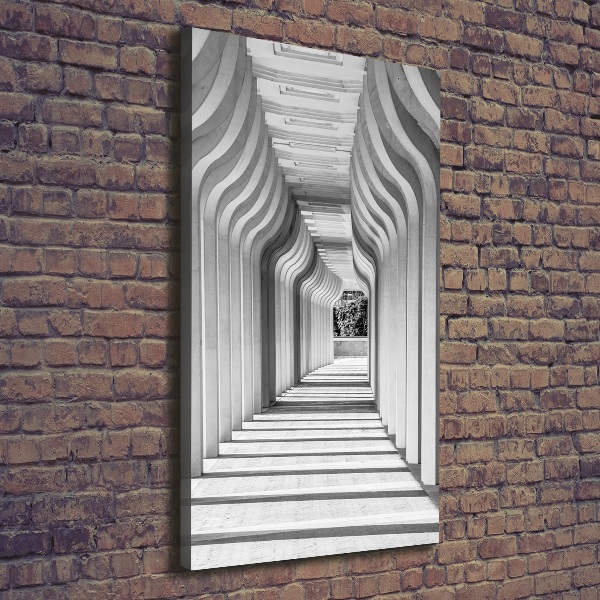 Fotografía en lienzo vertical Corredor