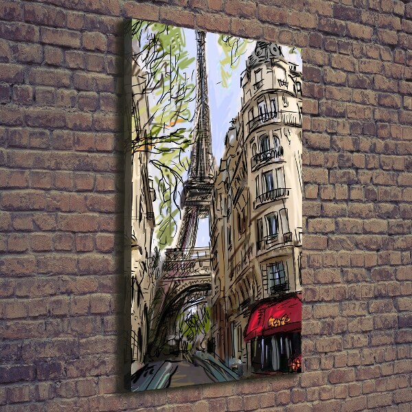 Impresión en lienzo vertical Torre Eiffel de París