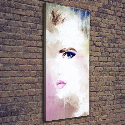 Foto obraz na płótnie pionowy Abstrakcja kobieta