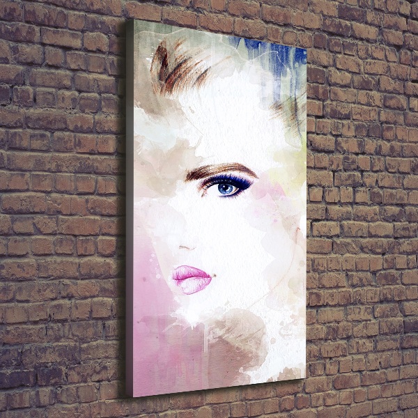 Impresión en lienzo vertical Mujer abstracta