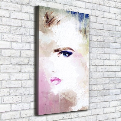 Foto obraz na płótnie pionowy Abstrakcja kobieta
