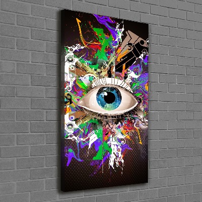 Foto obraz na płótnie pionowy Abstrakcja oko