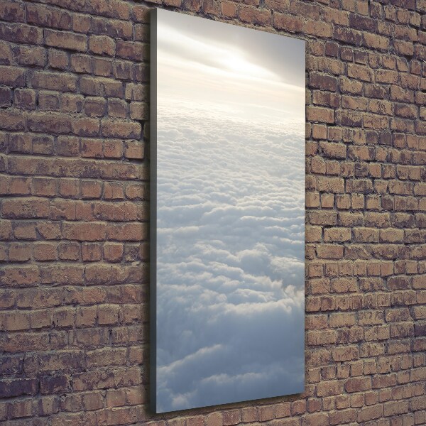 Cuadro moderno en lienzo resistente uv vertical Vuelo sobre las nubes