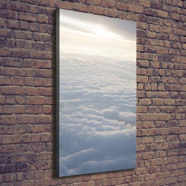Cuadro moderno en lienzo resistente uv vertical Vuelo sobre las nubes
