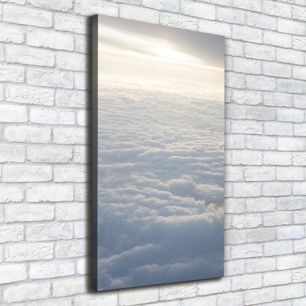 Cuadro moderno en lienzo resistente uv vertical Vuelo sobre las nubes