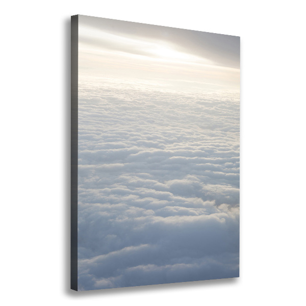 Cuadro moderno en lienzo resistente uv vertical Vuelo sobre las nubes