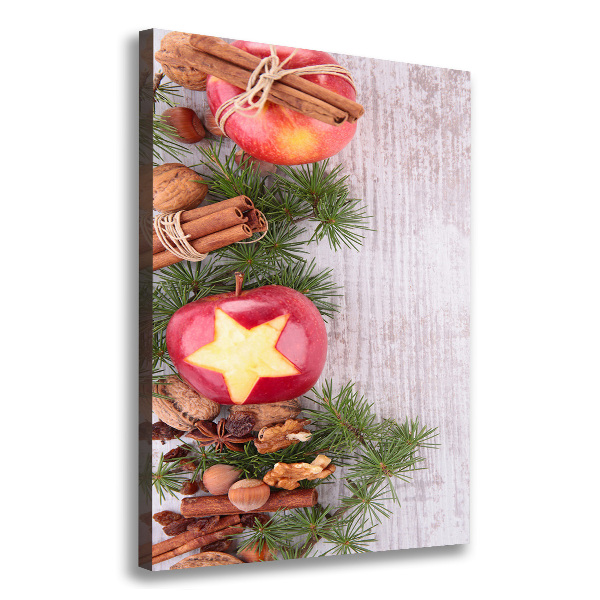 Foto obraz na płótnie pionowy Świąteczne jabłka