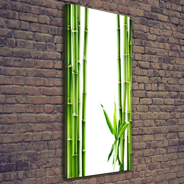 Cuadro canvas decorativo para salón vertical Bambú
