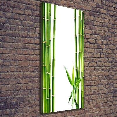 Cuadro canvas decorativo para salón vertical Bambú