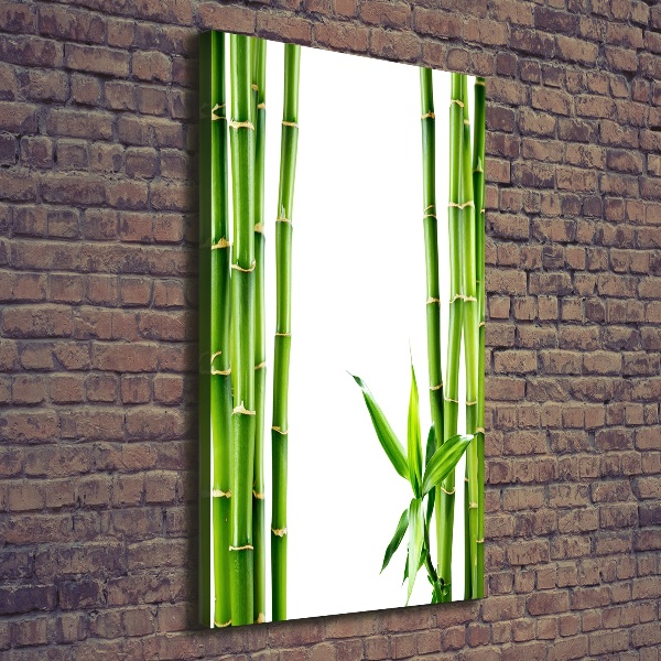 Cuadro canvas decorativo para salón vertical Bambú