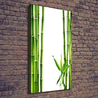 Cuadro canvas decorativo para salón vertical Bambú