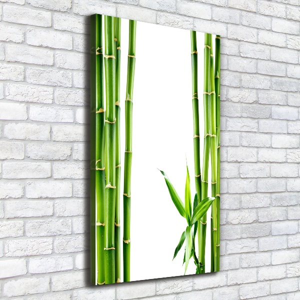 Cuadro canvas decorativo para salón vertical Bambú