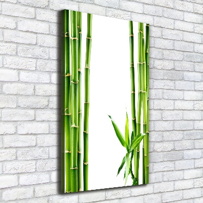 Cuadro canvas decorativo para salón vertical Bambú