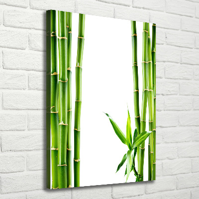 Cuadro canvas decorativo para salón vertical Bambú