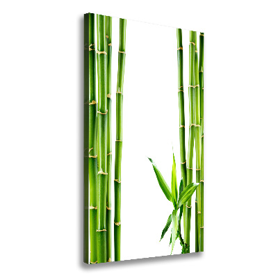 Cuadro canvas decorativo para salón vertical Bambú