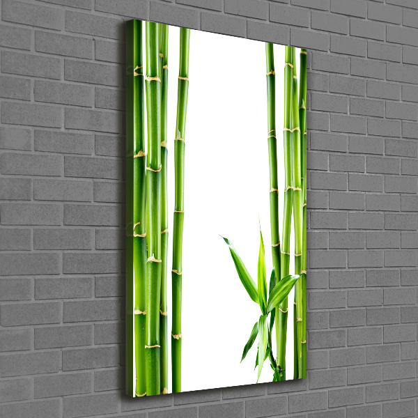 Cuadro canvas decorativo para salón vertical Bambú