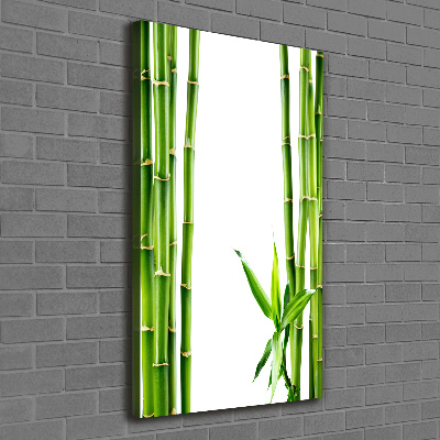 Cuadro canvas decorativo para salón vertical Bambú