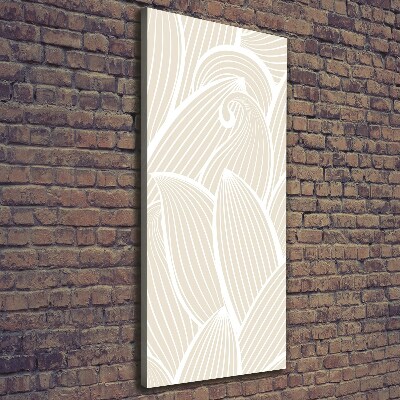 Fotografía en lienzo vertical pétalos de flores