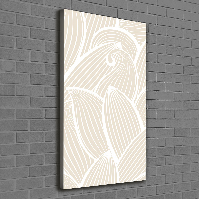 Fotografía en lienzo vertical pétalos de flores