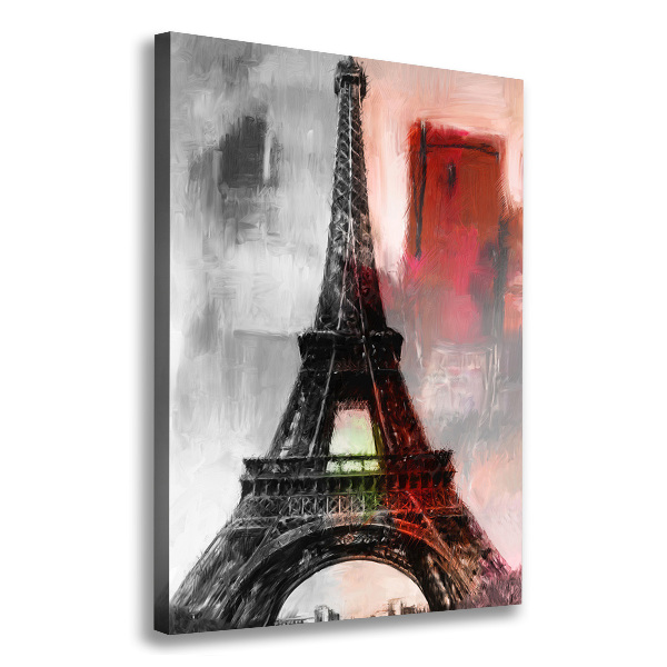 Fotografía en lienzo vertical Torre Eiffel de París
