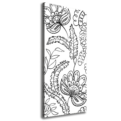 Cuadro canvas decorativo para salón vertical Fondo de zentangle
