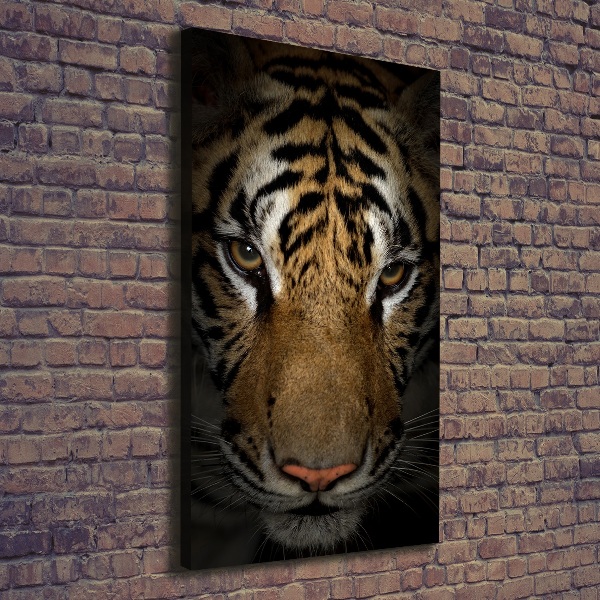 Impresión en lienzo vertical Tigre
