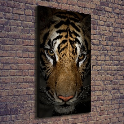 Impresión en lienzo vertical Tigre