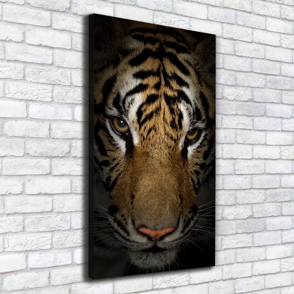 Impresión en lienzo vertical Tigre
